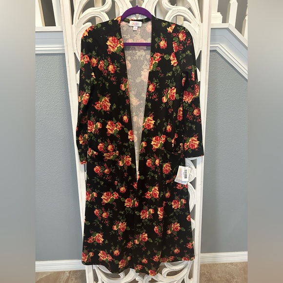 NWT Small LulaRoe Floral print Sarah Cardigan - Picture 1 of 5